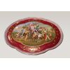 Antique Vienna manufactory porcelain tray from the 1800s with figures