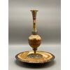 Vaso in smalti, bronzo e onice
