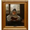 Ferdinando Brambilla (Milan, 1838-1921), Reading Nun