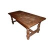 Large rustic French walnut table from the early 1900s