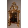 Spectacular Italian mirror from the 1700s, gilded with gold leaf