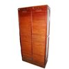 Early 1900s Office Cabinet with Rolling Shutters for Document Storage