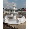 White marble fountain