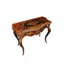 French Louis XV Style Game Table Richly Inlaid from the 1800s