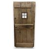 PTIR478 - Antique rustic walnut wood door, 19th century, dimensions cm W 79 x H 193