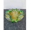Portacenere in vetro sommerso con foglia oro.Barovier & Toso.Murano.