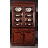 Antique large French cupboard from the 1800s, Louis Philippe style in walnut burl
