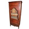 Mid-sized French display cabinet, Provençal style, walnut wood, 1800s