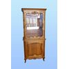 Early 1900s French display cabinet, Provençal style, in cherry wood, two-piece