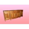 French 2.5 meter cherry wood sideboard in Provençal style from the early 1900s