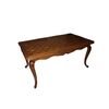 Early 20th century extendable Provençal walnut table with parquet top