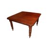 Extendable square table, English Victorian style from the 1800s, in Mahogany