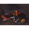 Angelo Maria Rossi, known as Il pittore di Carlo Torre or Lo pseudo-Fardella (documented between 1665 and 1701), Still Life with Fruit and Morels