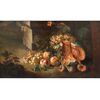 Roman School, 18th century, Still life with Melon and grapes