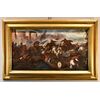 Battle between Christian and Turkish cavalry, Antonio Calza (Verona, 1653 – Verona 1725)