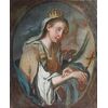 Francesco Paglia attr.; Brescia 1635 - Brescia 1714, Saint Catherine of Siena, oil on canvas