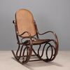 Late 19th Century Austrian Beech Rocking Chair