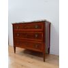 Louis XVI Directoire walnut chest of drawers with marble top - dresser - late 18th century/1700s - 103cm!