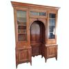 "Bridge" bookcase in solid walnut – Veneto, early decades of the 19th century