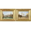 Giovanni Grubacs (Venice, 1830 – 1919) - Pair of Venetian Views