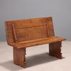 Bench with Backrest in Walnut, Italy, 19th Century