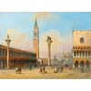 Carlo Grubacs (Venice, 1802 – after 1878) - St. Mark's Square, view from the pier
