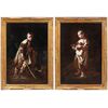 Giuseppe Maria Crespi known as lo Spagnoletto (Bologna 1665 - Bologna 1747) - Pair of children.