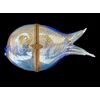 Fish-shaped glass box. Murano.