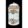 Vase - box with lid with floral decoration. Felice Clerici manufacture. Milan