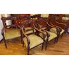 Group of six mahogany chairs, 2+4