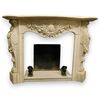 CHM521 - Majestic Carrara white marble fireplace, 18th century, from France, dimensions cm W 170 x H 126 x D 45