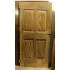  pti684 porta semplice in noce con pannelli scolpiti, misura cm l 94 x h 197