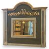 SPECC571 - Lacquered mirror with opening door, 19th century, measures cm W 138 x H 133