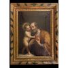 Dipinto olio su tela raffigurante  San Giuseppe e Gesu’Bambino.Italia.