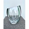 Vaso in vetro pesante con applicazioni Verdi in rilievo.Murano.