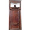 PTI567 - Porta barocca in pioppo, con telaio e sovrapporta, epoca '700, misure luce cm L 101 x H 214
