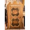  ptl538 - porta laccata con pannelli dipinti, epoca '6/'700, cm l 170 x h 290  