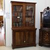 Bookcase with two doors in mahogany and mahogany feather Period 800     