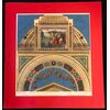Stampa Loggia Raffaello al Vaticano con passe-partout XX secolo-Mosè nel fiume