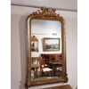 Mirror in gilded and mecca wood with coping     