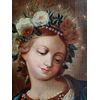 FIRMATO-SANTA ROSALIA VERGINE INFIORATA  PRIMA TELA