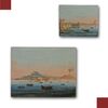 PAIR OF PAINTINGS WITH GULF OF NAPLES MID-19TH CENTURY