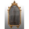 Specchiera antica Luigi XV Napoletana in legno dorato e intagliiato. Periodo XVIII secolo.