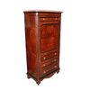 Secretaire Francese stile Luigi Filippo del 1800 in radica di Maples