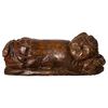 Antique Wooden Sculpture "Sleeping Girl" - O/5303