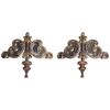 Pair of antique large gilded wall friezes with mirrors - O/6818