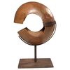 Antique Zaire copper coin as a modern sculpture - O/5555