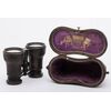 Antique French ISELI binoculars with case - O/2941
