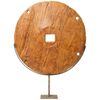 Archaic wooden wheel as a modern sculpture - O/5713