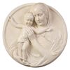 High-relief ceramic Madonna with Child - O/4832
